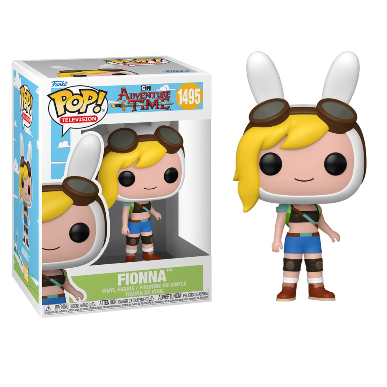 FUNKO POP! ATFC - FIONNA, 86328, Nº1495, TIENDA CON LICENCIA OFICIAL, ENVIO 24-48 HORAS PENÍNSULA, FIGURA, CABEZÓN, MUÑECO, JUGUETES, TELEVISIÓN, ANIMACIÓN, SERIE, HORA, AVENTURAS, FINN, JAKE, CAKE