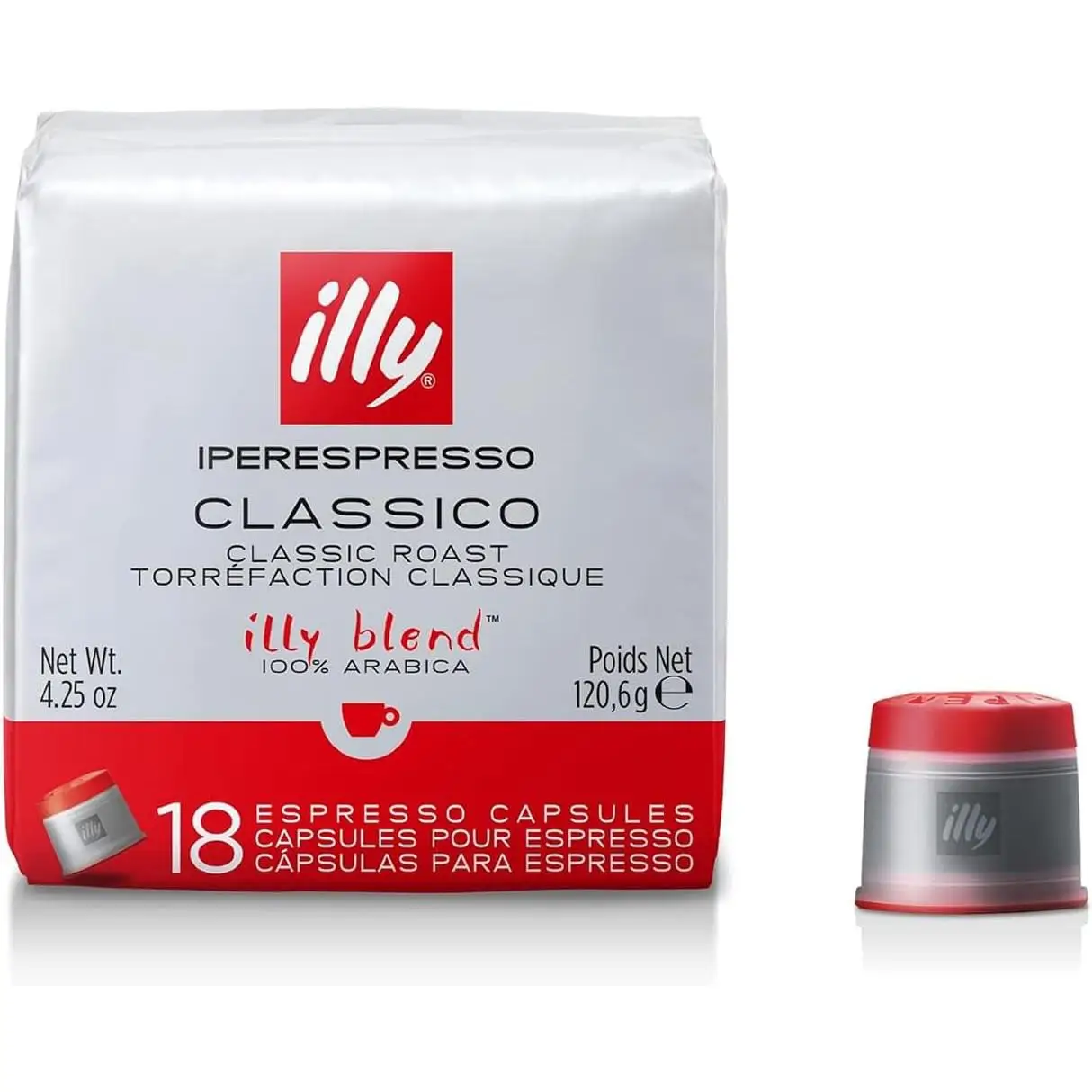 Illy iperespresso classic tueste coffee, 18 capsules