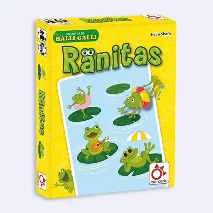 Ranitas | Juego de Cartas infantil Educativo | para 2 a 4 jugadores | Para Niños 5+ años | juegos Mercurio