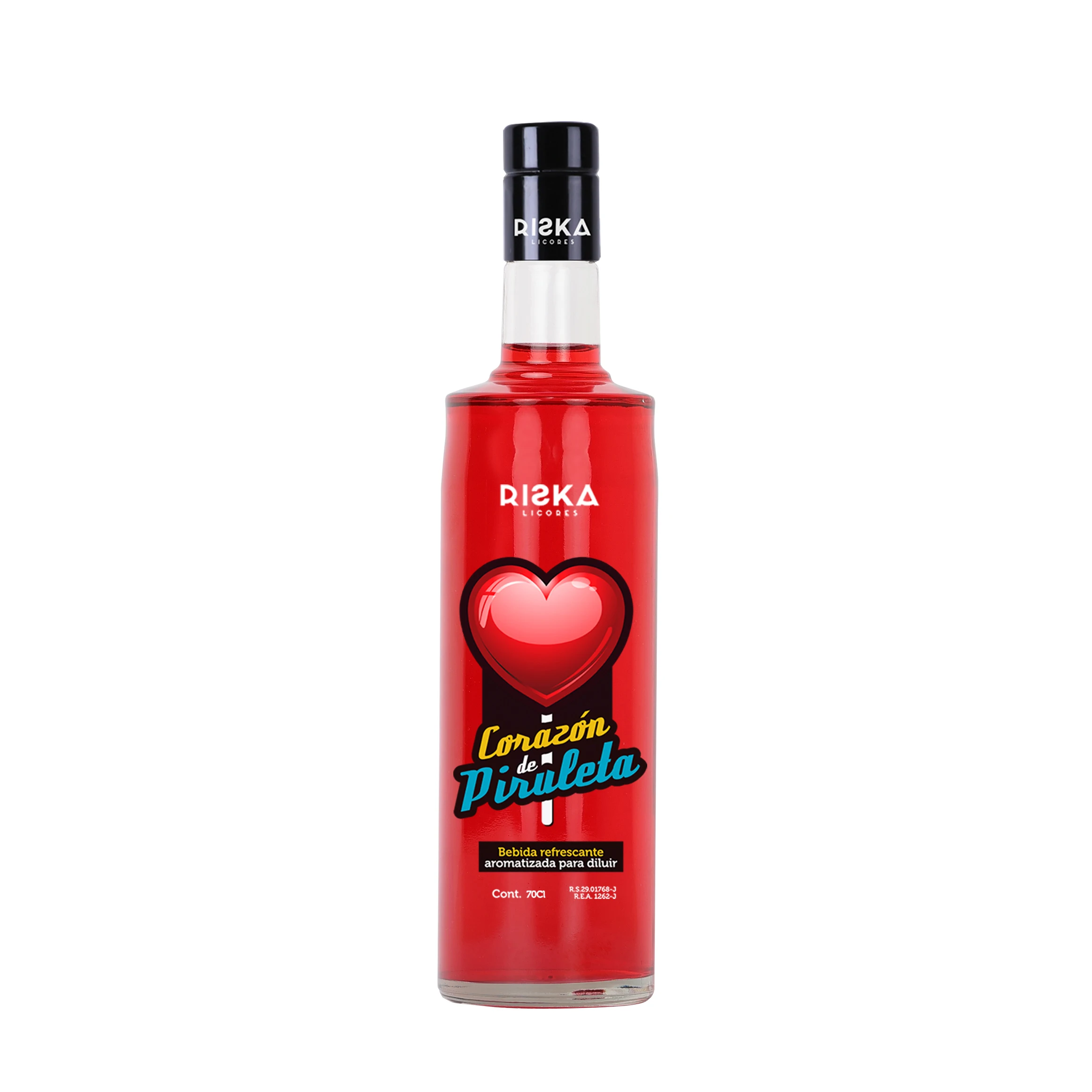RISKA LICORES Refresco de Piruleta Sin Alcohol Riska 0,7
