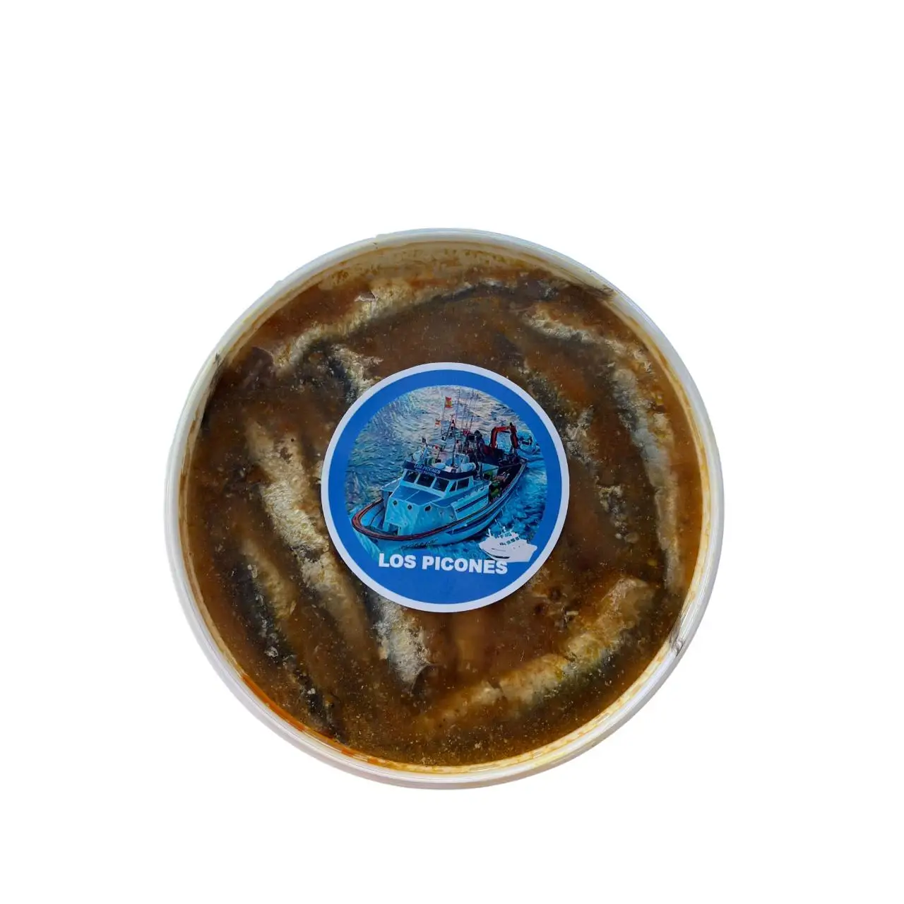 Los Picones Gourmet I Pandereta 400 gramos I Anchoas en Salmuera Extra Grande del Cantábrico Curadas en Sal