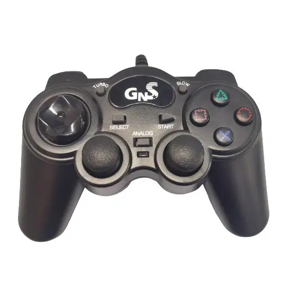 Controlador Analógico con Cable para PS2 - Mando Joystick Profesional Negro, Fácil Instalación y Alta Compatibilidad con Consola PS 2