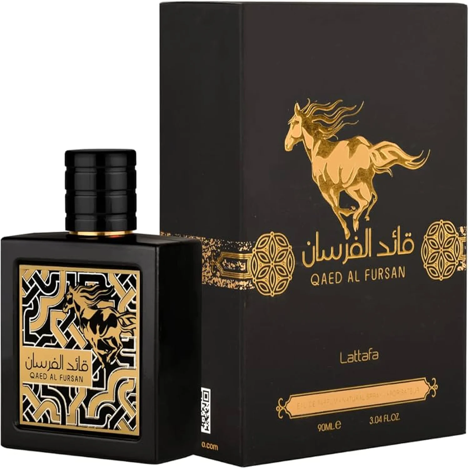 Lattafa Qaed al Fursan , Eau de Perfum para hombre 90 ml. Perfume Árabe olor concentrado muy duradero , 100x100 original