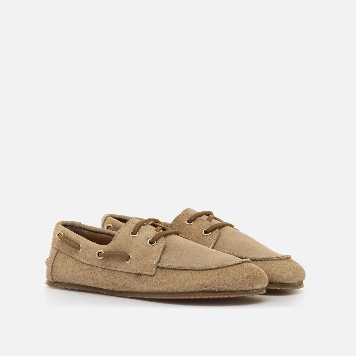 Mocasín Barefoot Mujer Mustang Free MIA Piel beige Cero Drop
