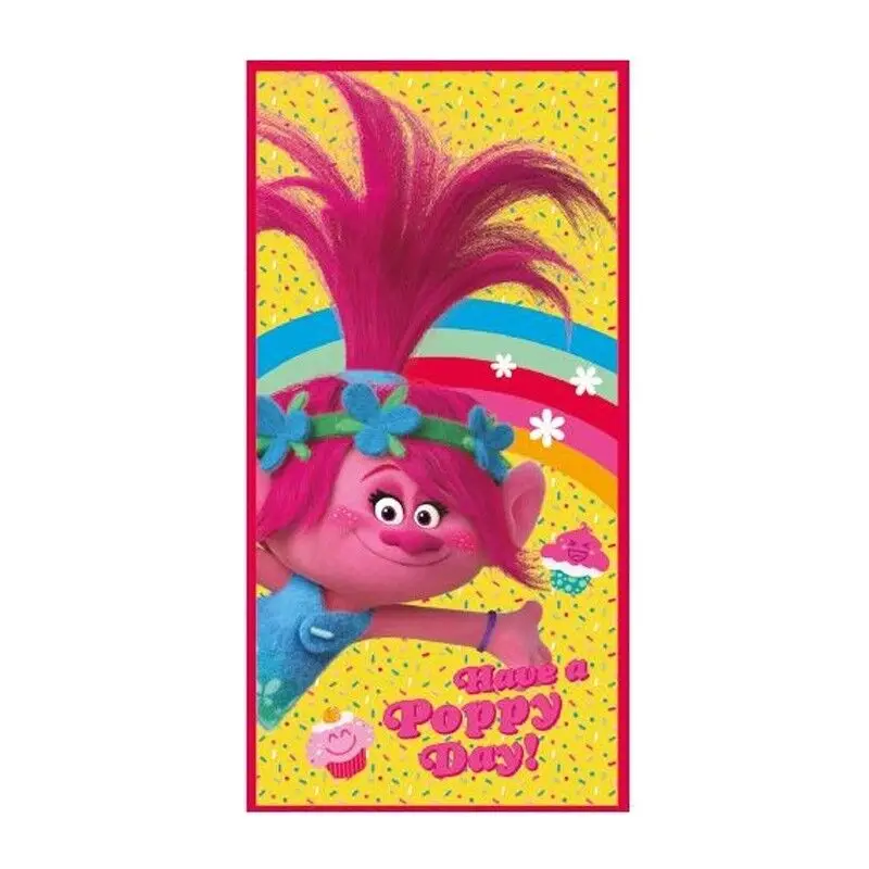 Cerdá Toalla Playa Algodón Trolls 70 X 140 Cm Modelo 2 - Absorbente y Suave