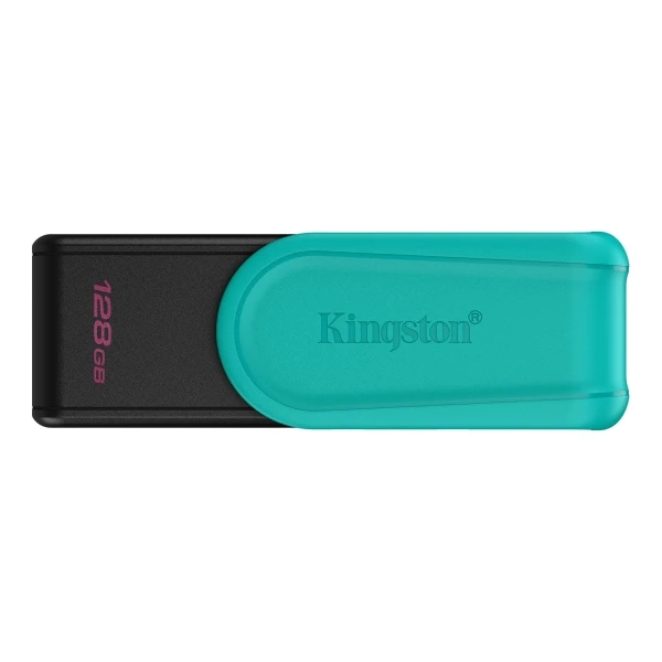 Kingston datatraveler exodia memoria usb 128gb - usb 3.2 gen 1 - tapa giratoria - color turquesa