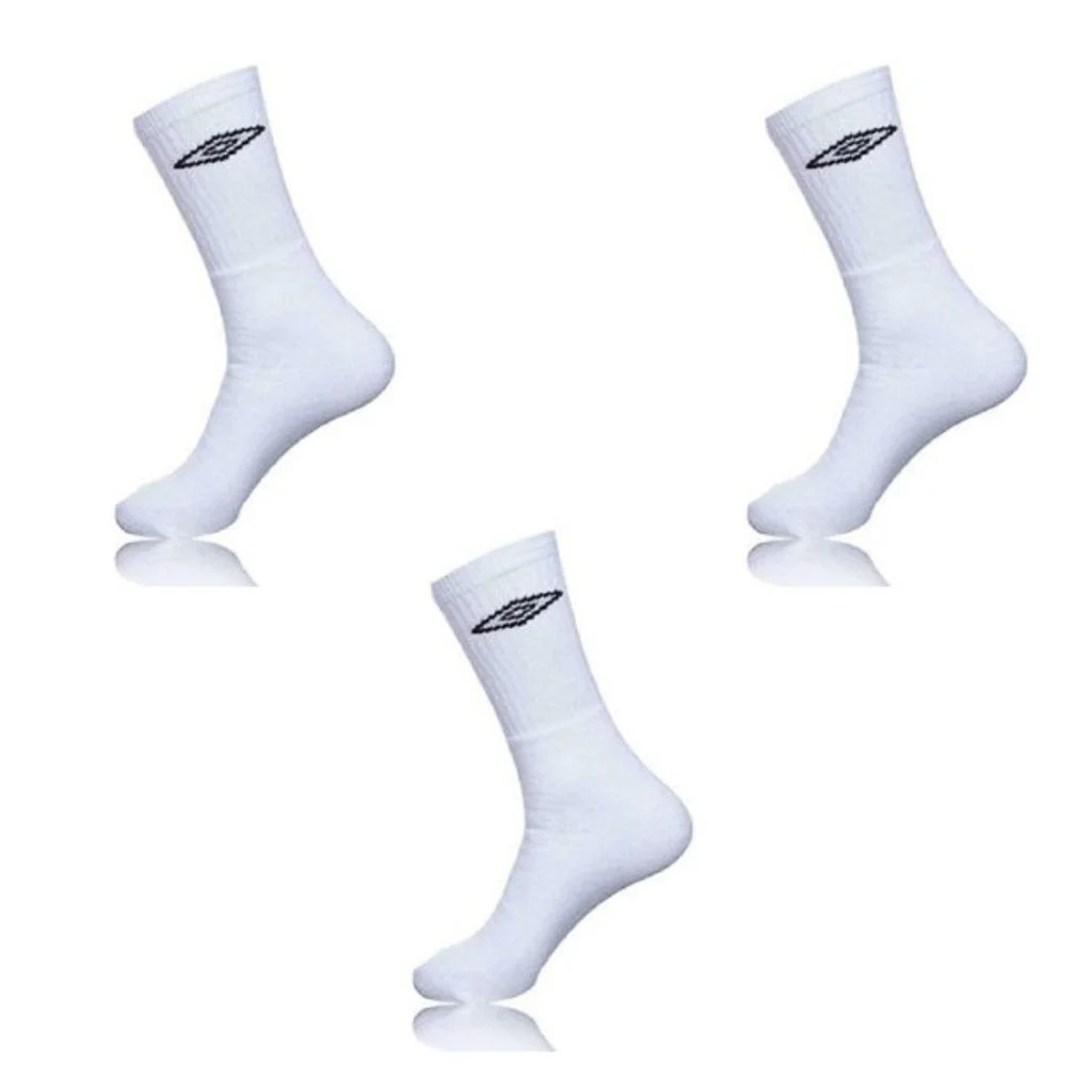 Pack de 3 Calcetines Deportivos para Hombre, TENX3 Blanco, Umbro