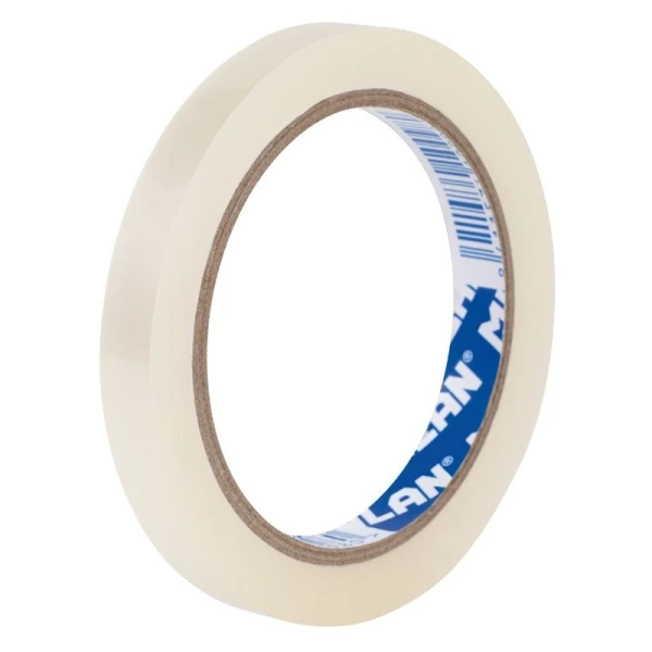Milan cinta adhesiva transparente - medidas 12mm x 66m - color transparente brillante (12 uds)