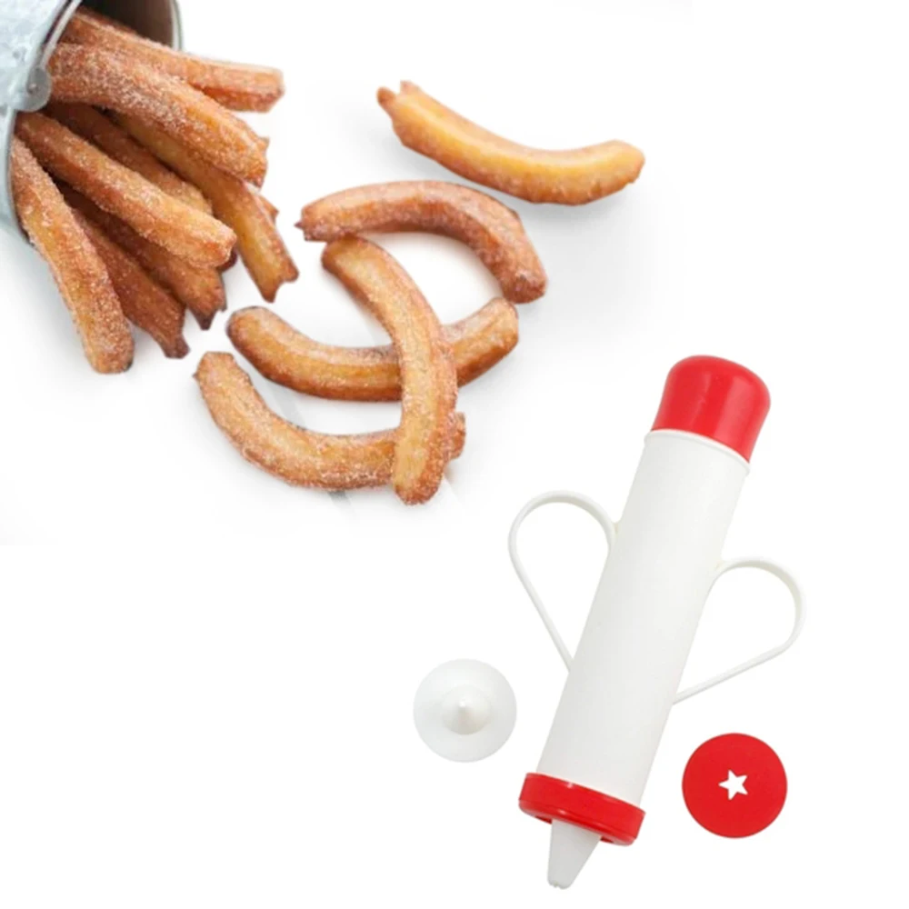 Churrera for Churros-domestic Churreras-homemade plastic manuals. Make churros at home. The things that matter