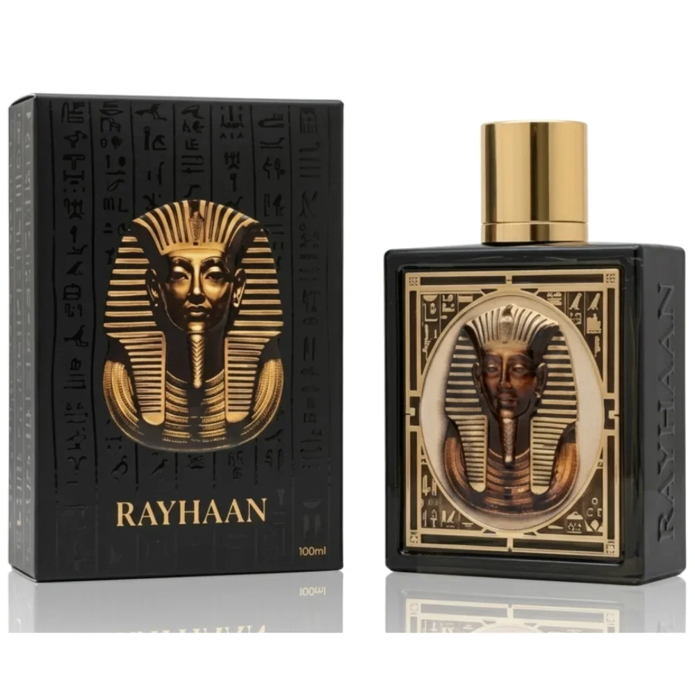 Perfume Arabe 100% Original Pharaoh Rayhaan Unisex 100 ml - Notas Amaderadas y Especiadas de Lujo