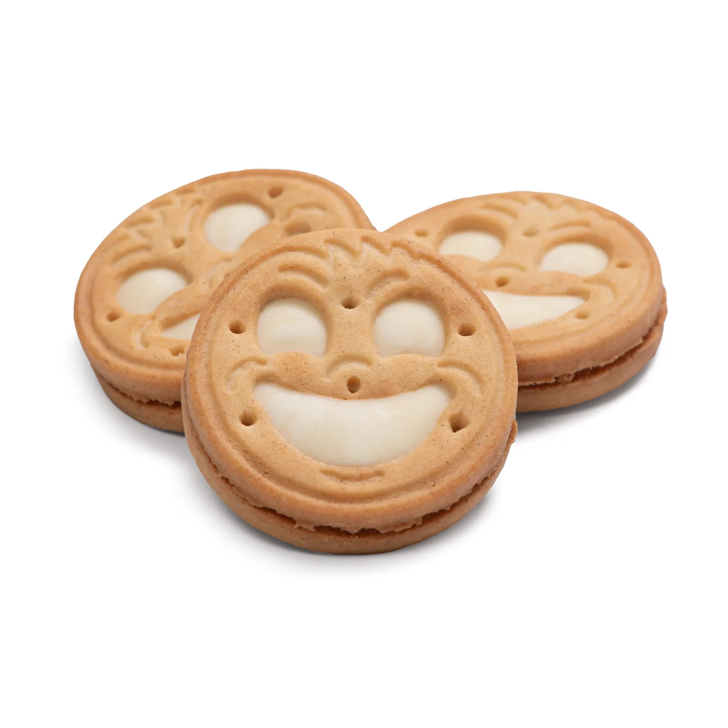 Galletas Risitas rellenas de crema sabor coco 1,5 Kg