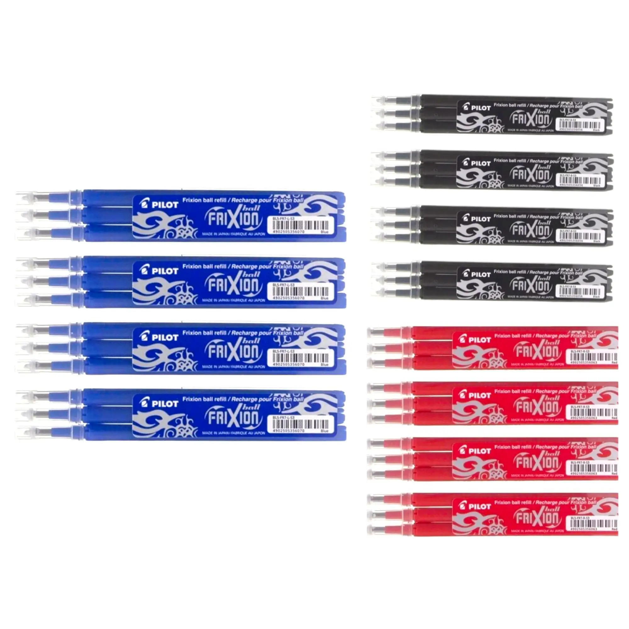 PILOT - RECAMBIO PARA BOLÍGRAFO PILOT FRIXION  Point tinta borrable PACK 6U/12U AZUL,ROJO,NEGRO CALIDAD GARANTIZADA