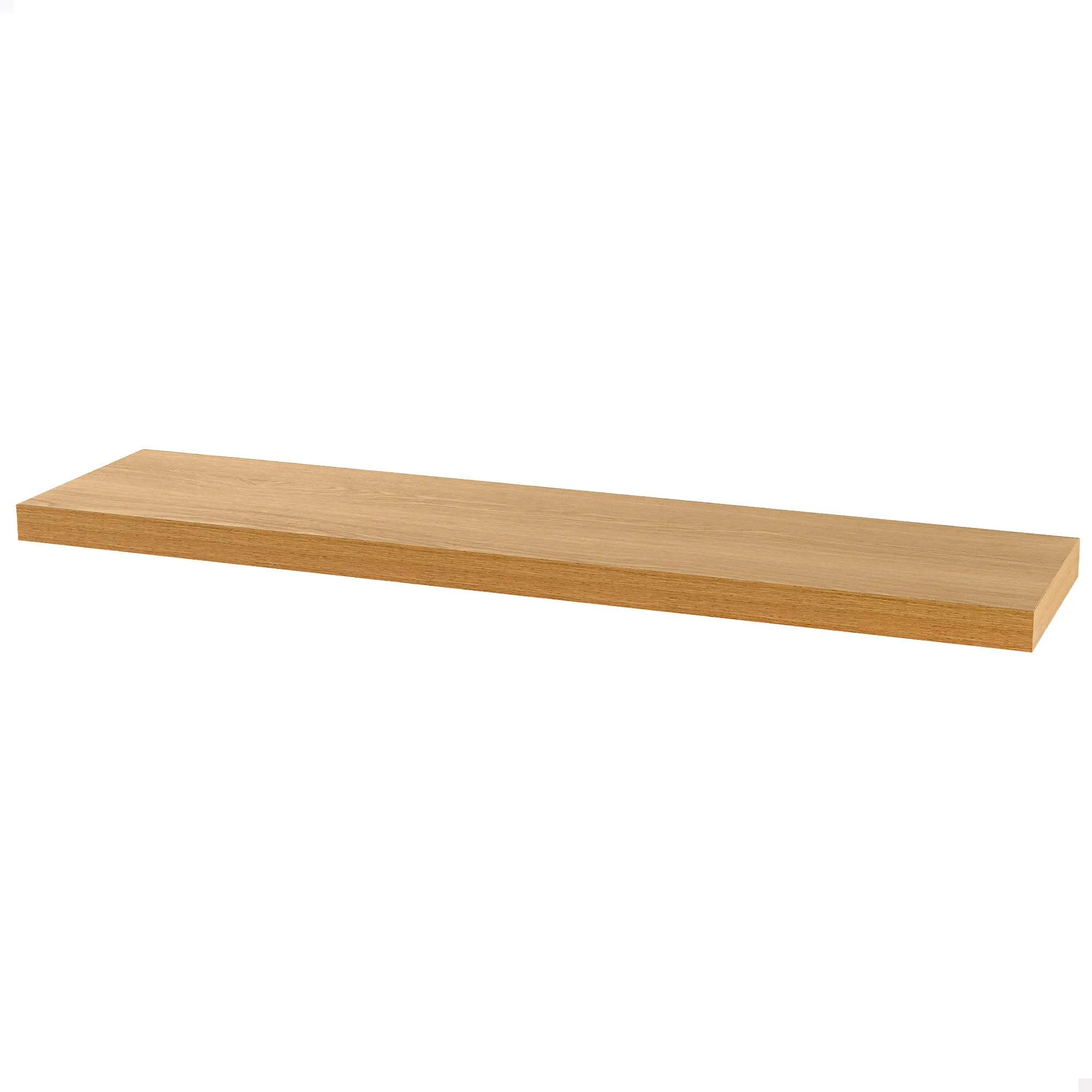Max Home - Estantes flotantes de pared, peso máximo soportado 5 kg, con soportes triangulares metálicos, flotante, balda efecto madera, decoración, cocina, estante baño, estantes para libros