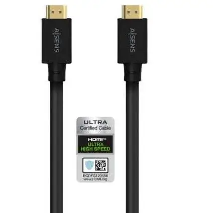 Cable HDMI 2.1 8K Aisens A150-0680/ HDMI Macho - HDMI Macho/ 5m/ Certificado/ Negro
