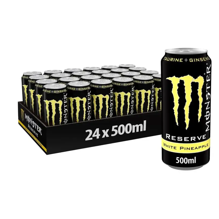 Monster Energy Nacional WHITE PINEAPPLE RESEVE 500ML bebida energeticas caja 24 unidades