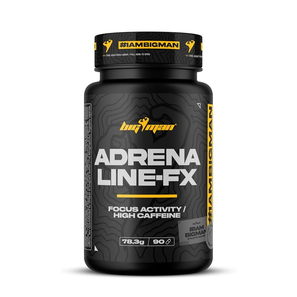 Big Man Adrenaline FX - 90 caps. Suplemento Termogénico Natural para la Gestión del Peso con Efecto Diurético