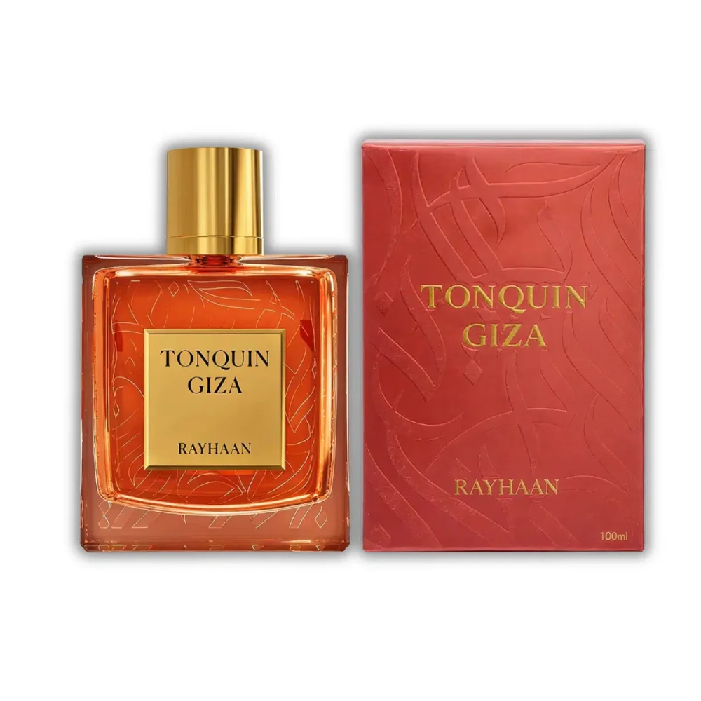 Perfume Arabe 100% Original Tonquin Giza Rayhaan Unisex 100 ml – Esencia Oriental Intensa y Sofisticada