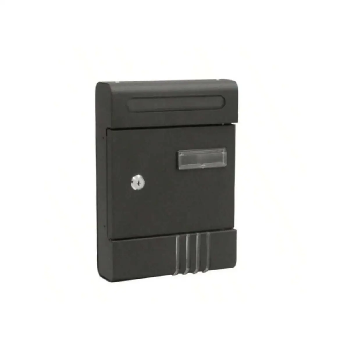 Starley - exterior wall mailbox with lock and key |   Waterproof metal mailbox for letters and small packages, modern style, easy to install, 3 colors: white, black and gray, 205x65x291mm