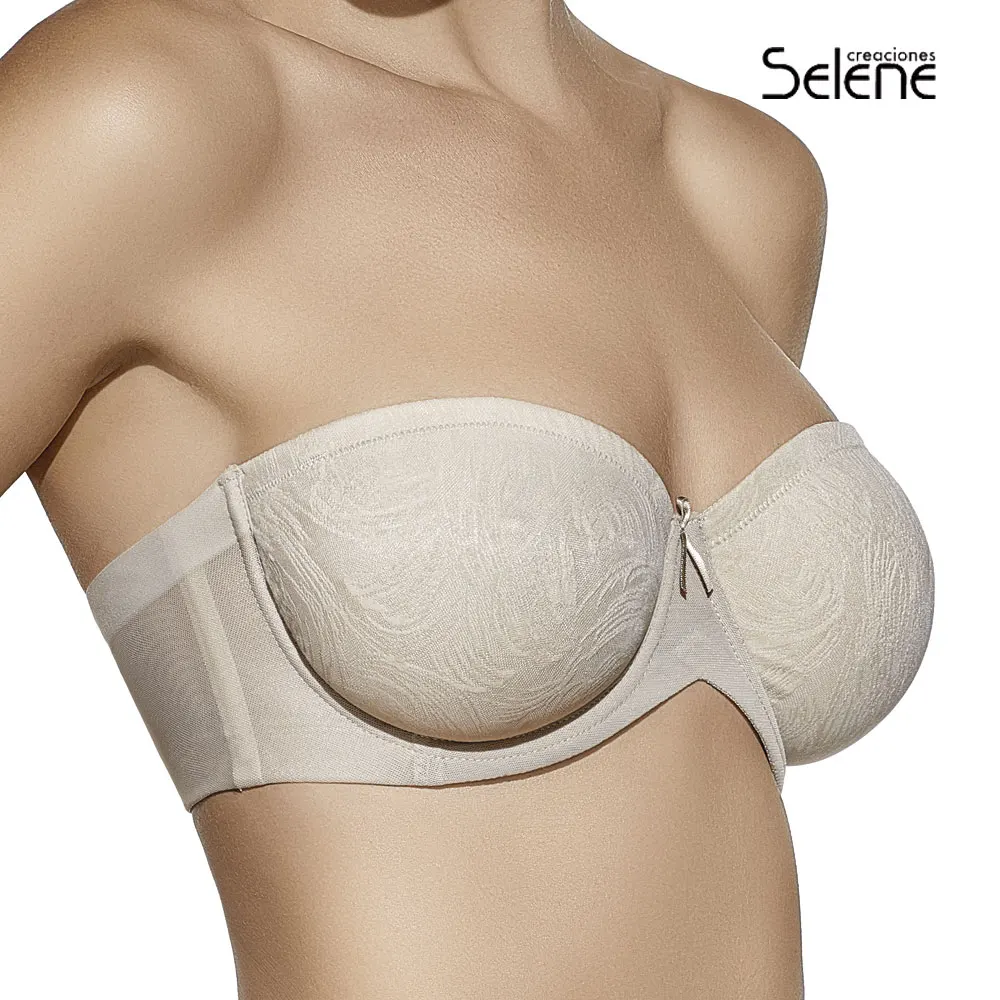 Selene - sandra-c women's c cup capacity bra, strapless and underwire