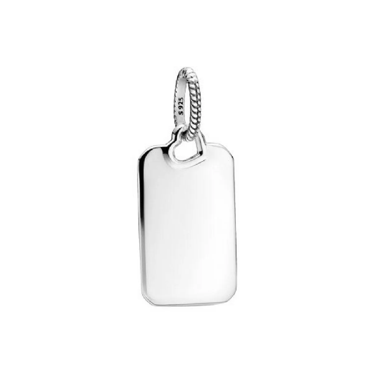 Colgante Pandora Etiqueta Rectangular para grabar