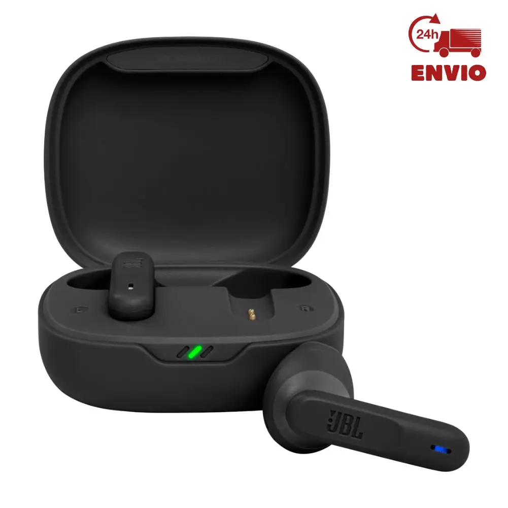JBL Wave 300 TWS Auriculares In-Ear True Wireless Bluetooth, JBL Deep Bass, 26h, estuche carga USB-C, Negro