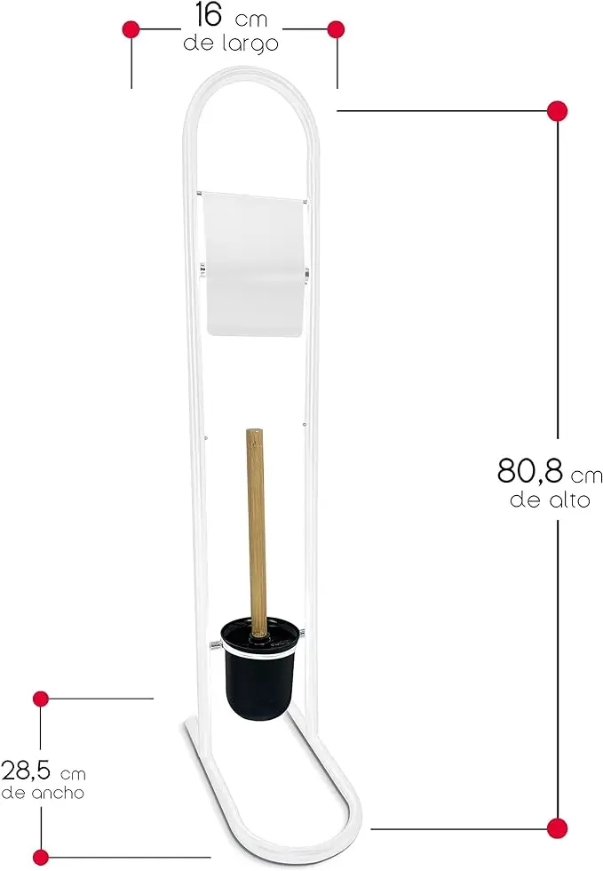 Metal plastic Bamboo toilet paper holder