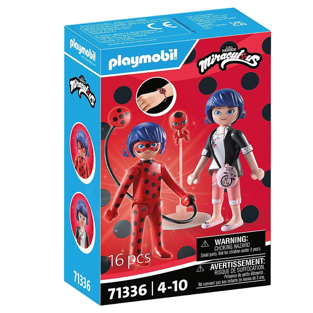 PLAYMOBIL ® MIRACULOUS LADYBUG - MARINETTE & LADYBUG, 71336, TIENDA CON LICENCIA OFICIAL, PRODUCTO CON LICENCIA OFICIAL, ENVIO 24-48 HORAS PENÍNSULA, PIEZAS, CLICKS, COLECCIONABLES,  JUGUETES, FIGURA,
