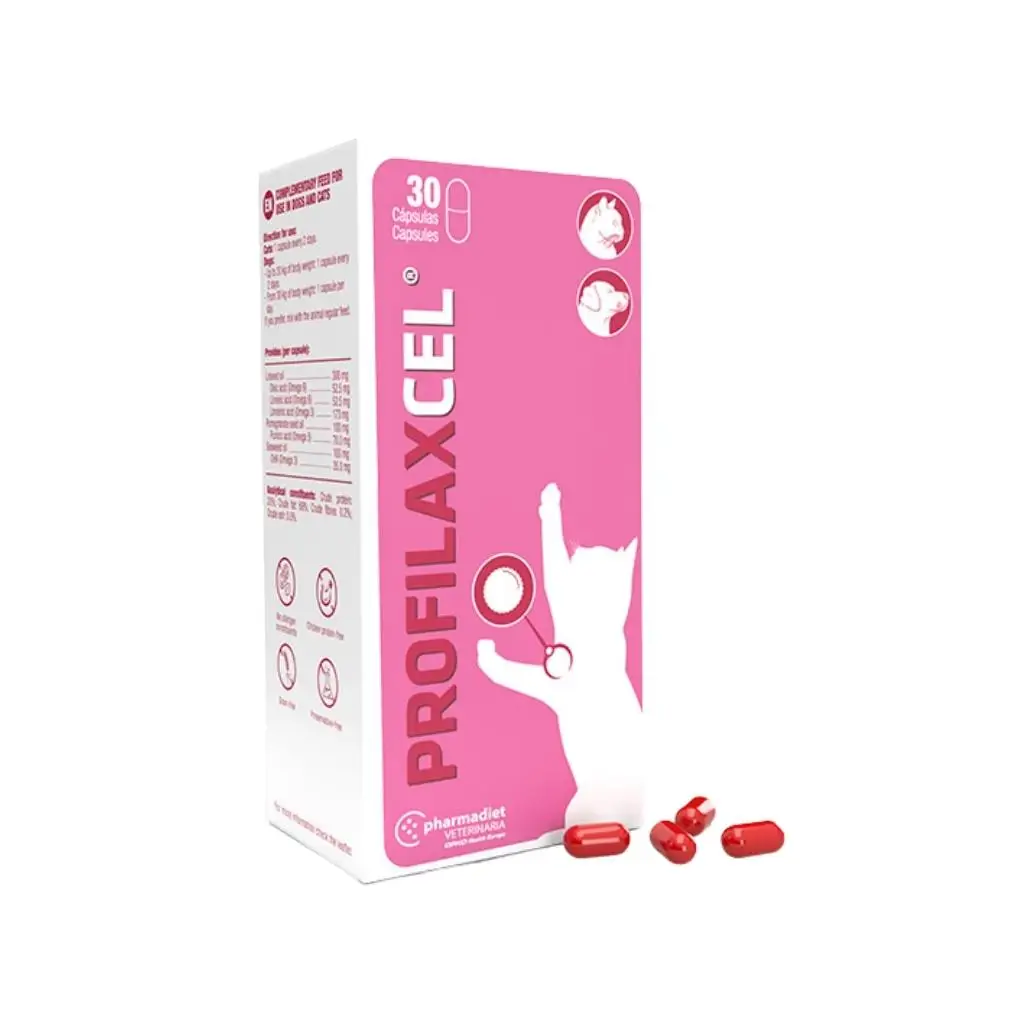 Pharmadiet - profilaxcel (30 capsules) - cellular protection in dogs and cats