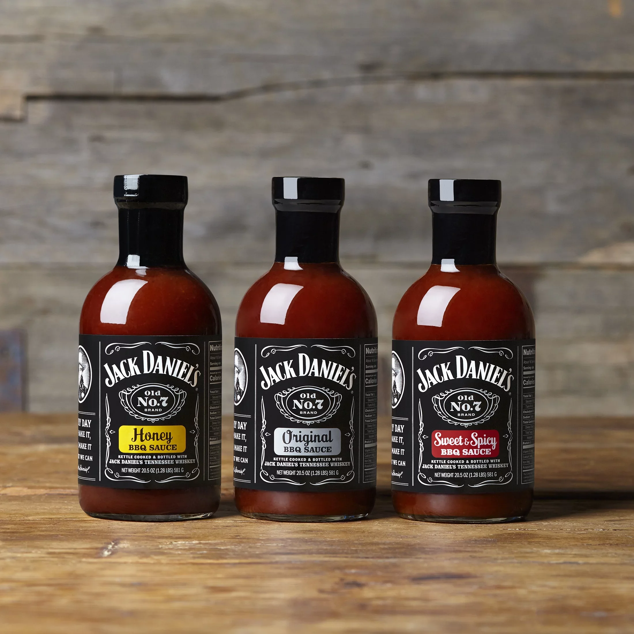 Jack Daniel's BBQ Wonderbox 553g-sauces-original-honey-sweet and spicy