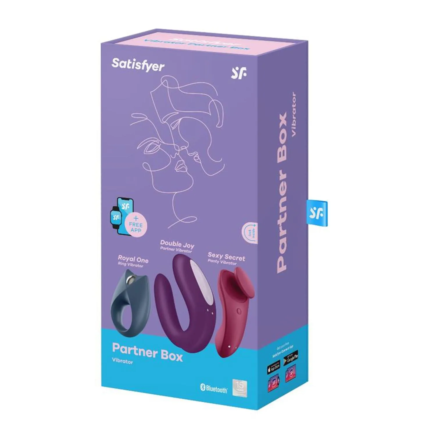 SATISFYER Partner Box 3 Set-vibrator 1Un