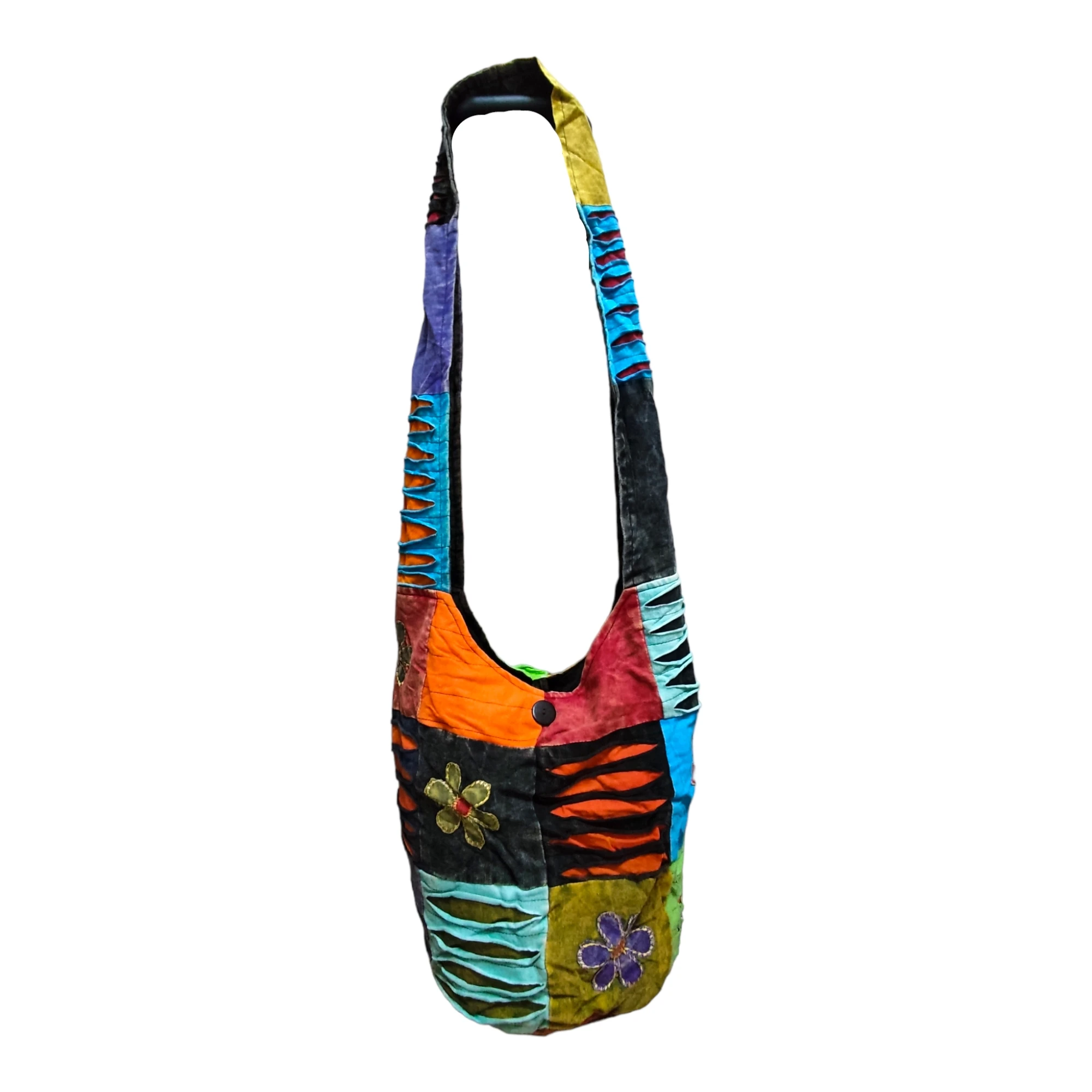 Bolso Bandolera de Algodón Estilo Hobo con Diseño de Bandolera - Ligero y Espacioso