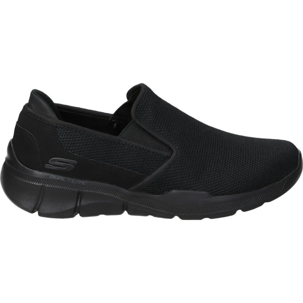 Zapatillas Skechers Equalizer 3.0 Sumnin para Hombre en Color Negro – Casual – Fácil de Poner y Quitar - Modelo 52937-BBK