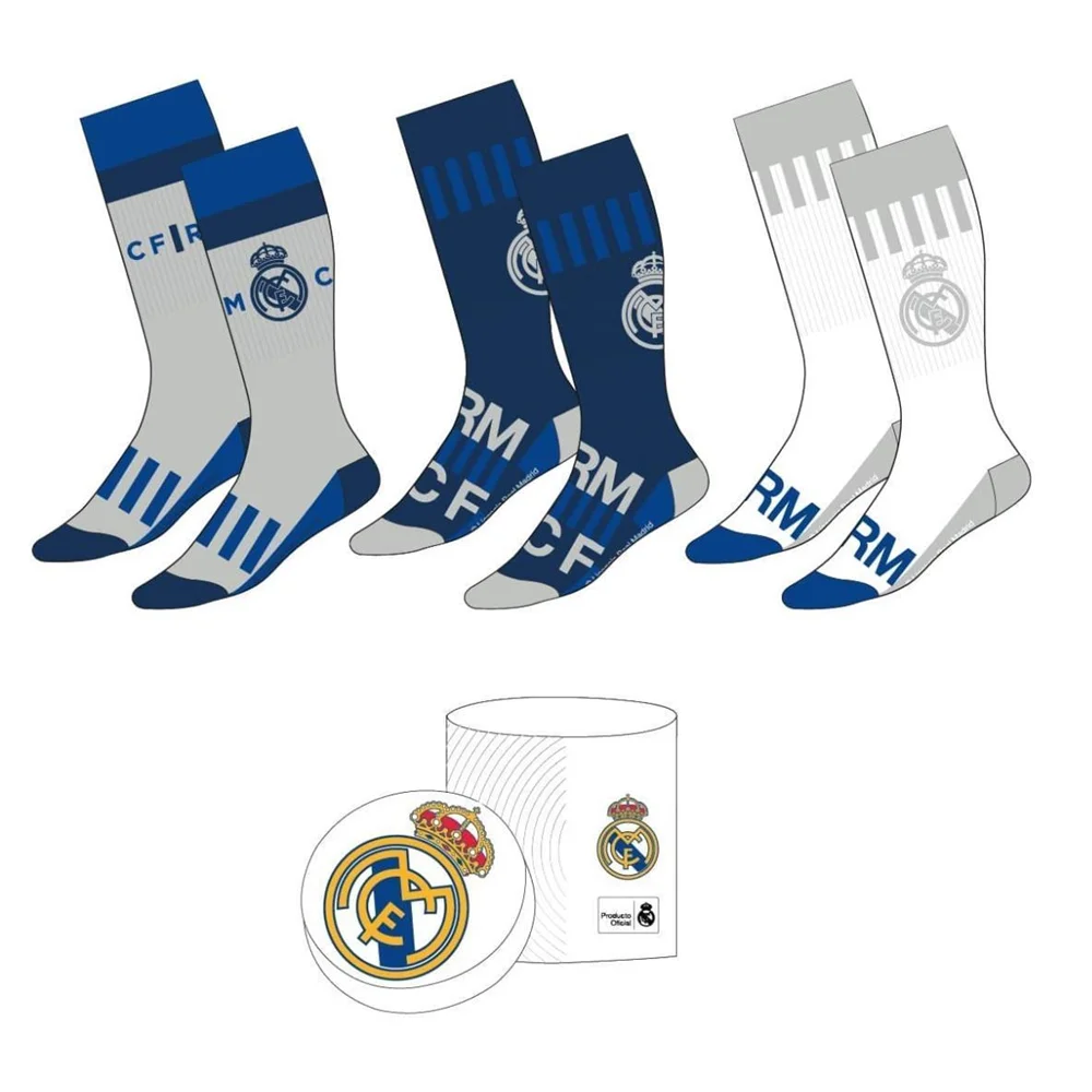 Pack Calcetines 3 Piezas Real Madrid Talla 38/45 (Cerdá 2900003004)