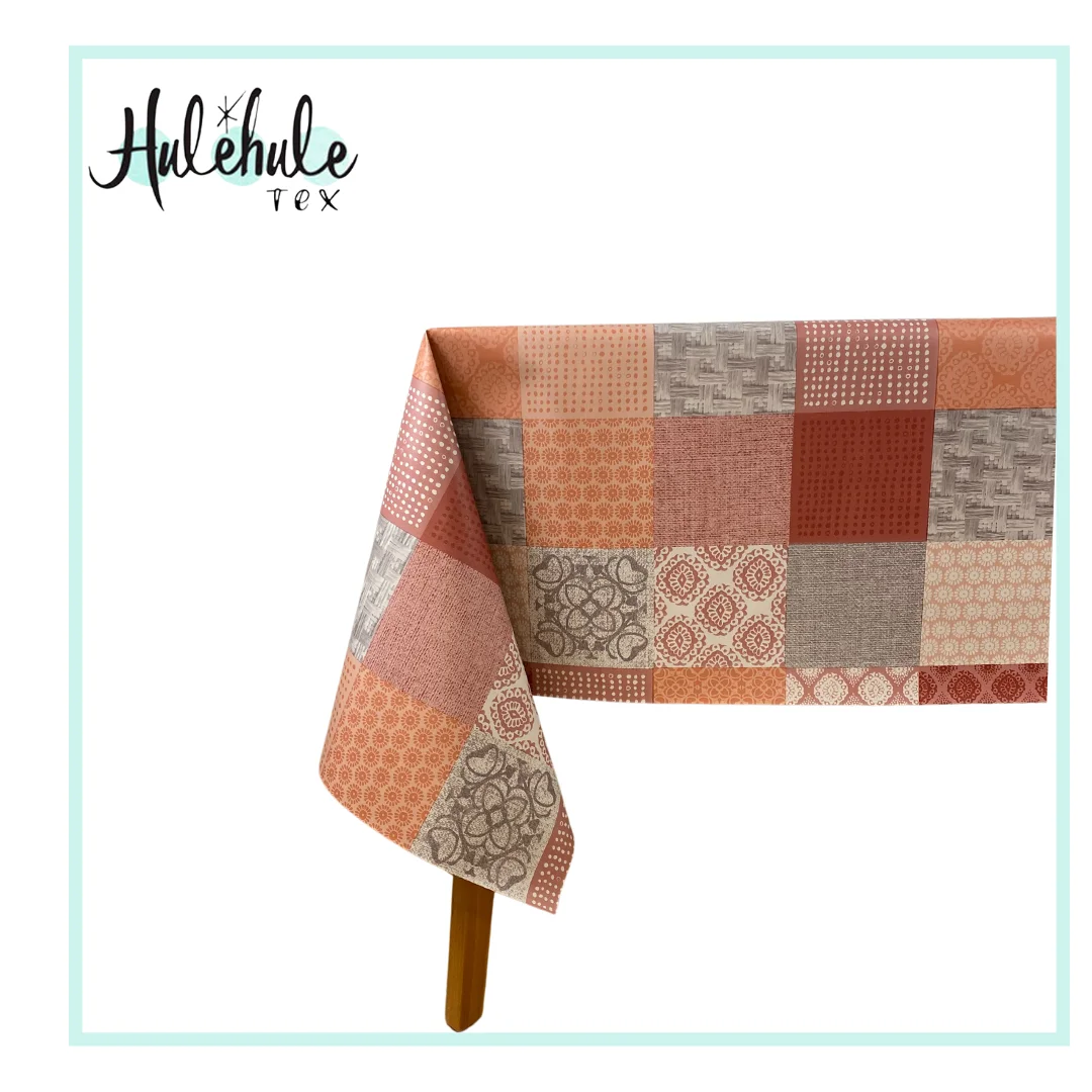 HuleHule Tex - Mantel de Hule Huletec. Impermeable antimanchas para mesa redonda, cuadrada o rectangular - Gaby Coral