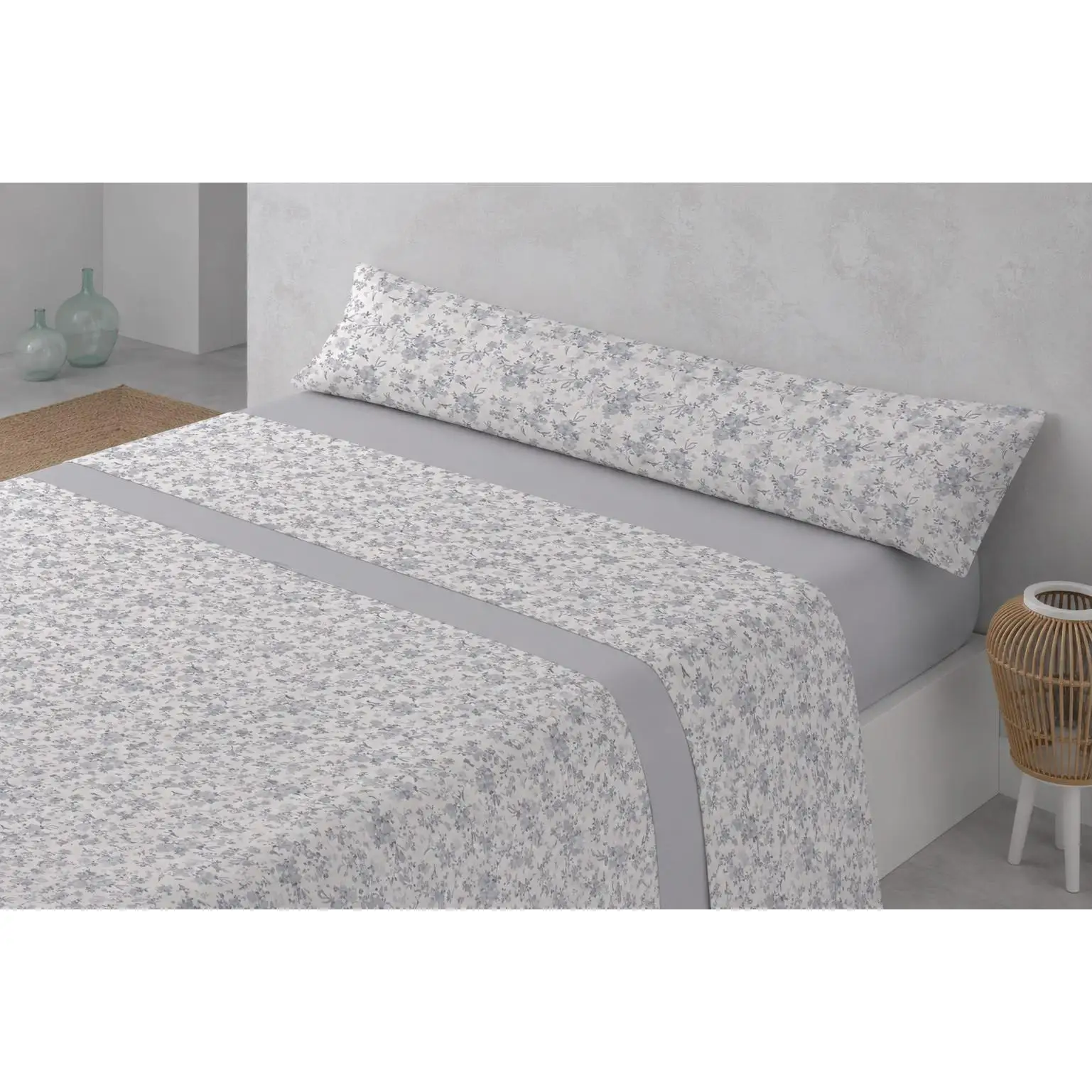 Juego de sábanas 100 Microfibra, 3 piezas, fresquitas, para cama 135-150, Tacto suave, variedad de colores, Verano. Válido para colchones altos 30cm, funda de almohada completa.