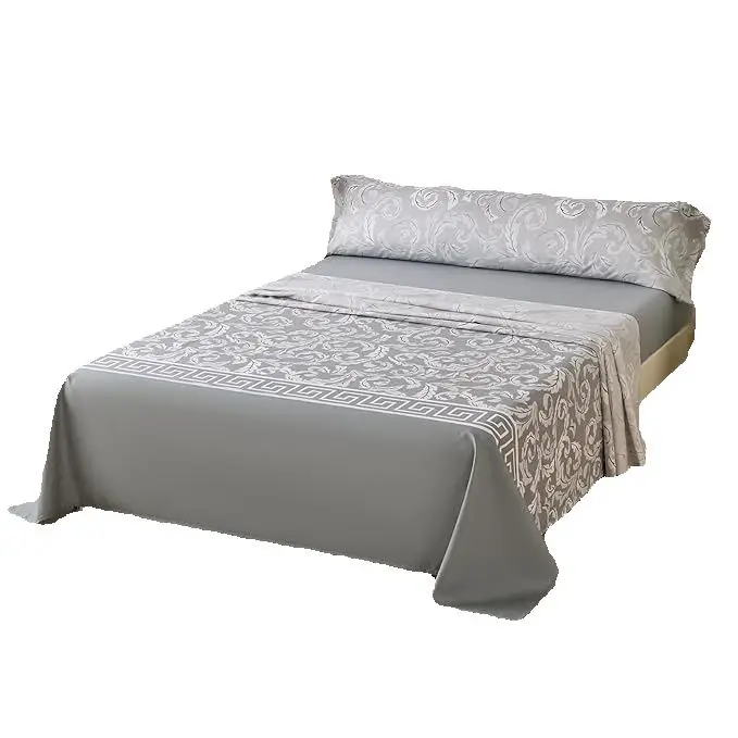 Juego de Sábanas 180X200, 4 Piezas para Cama 180cm Incluye Encimera 250x260, Bajera Ajustable y 2 Fundas Almohada 45X85, Estampada