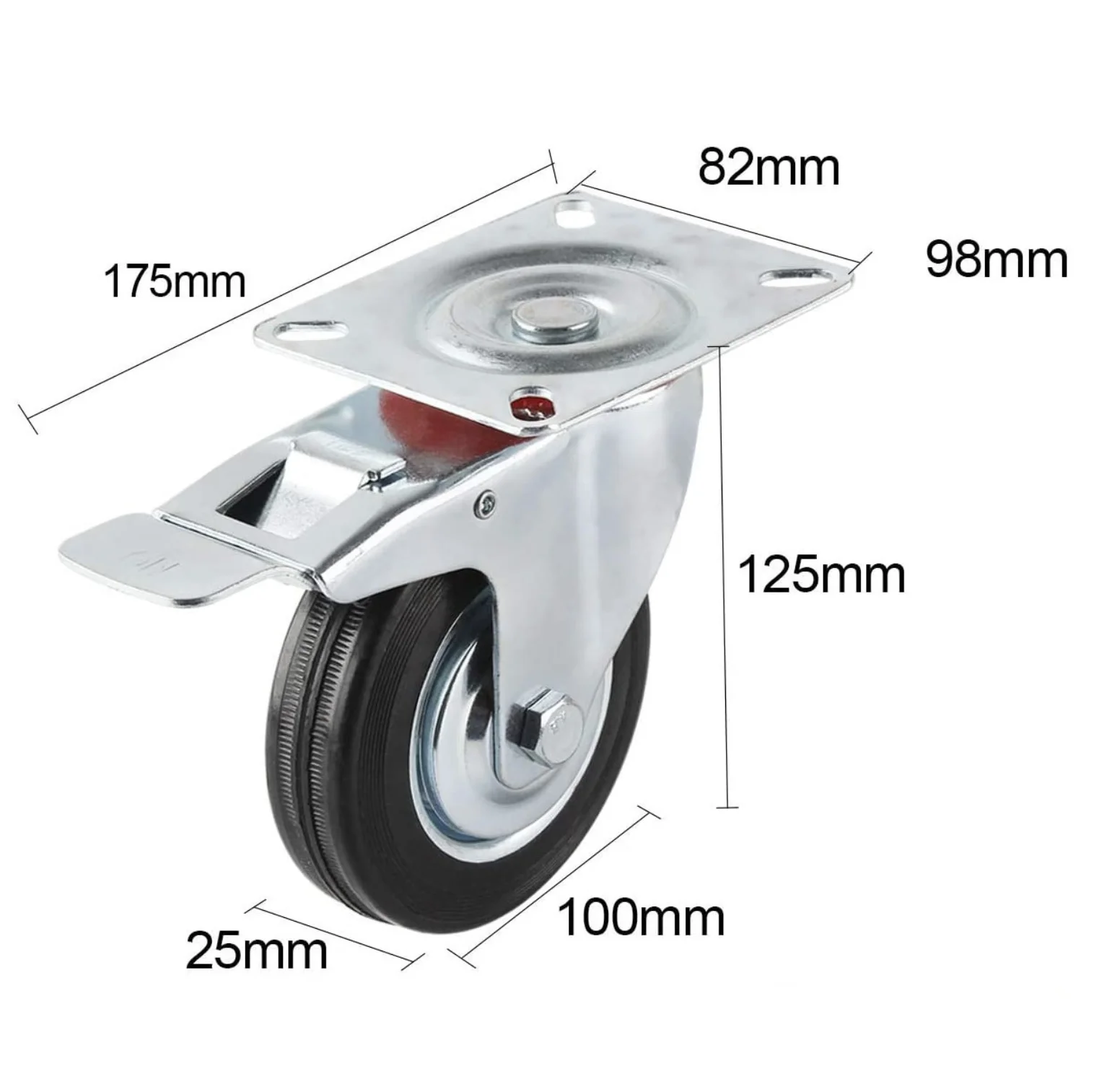 Wagtail 100mm heavy duty swivel wheels for furniture and pallets: easy assembly & soft mobility