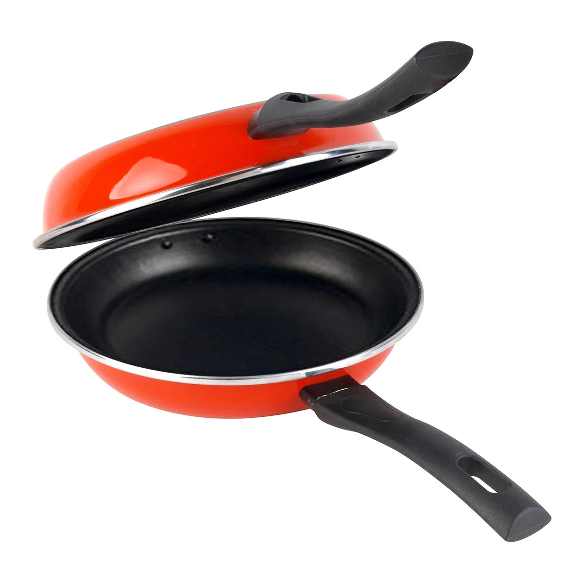 Magefesa Praga Sartén Doble Tortilla Patatas 20 cm, Inducción, Antiadherente, sin PFOA, Lavavajillas, , Rojo