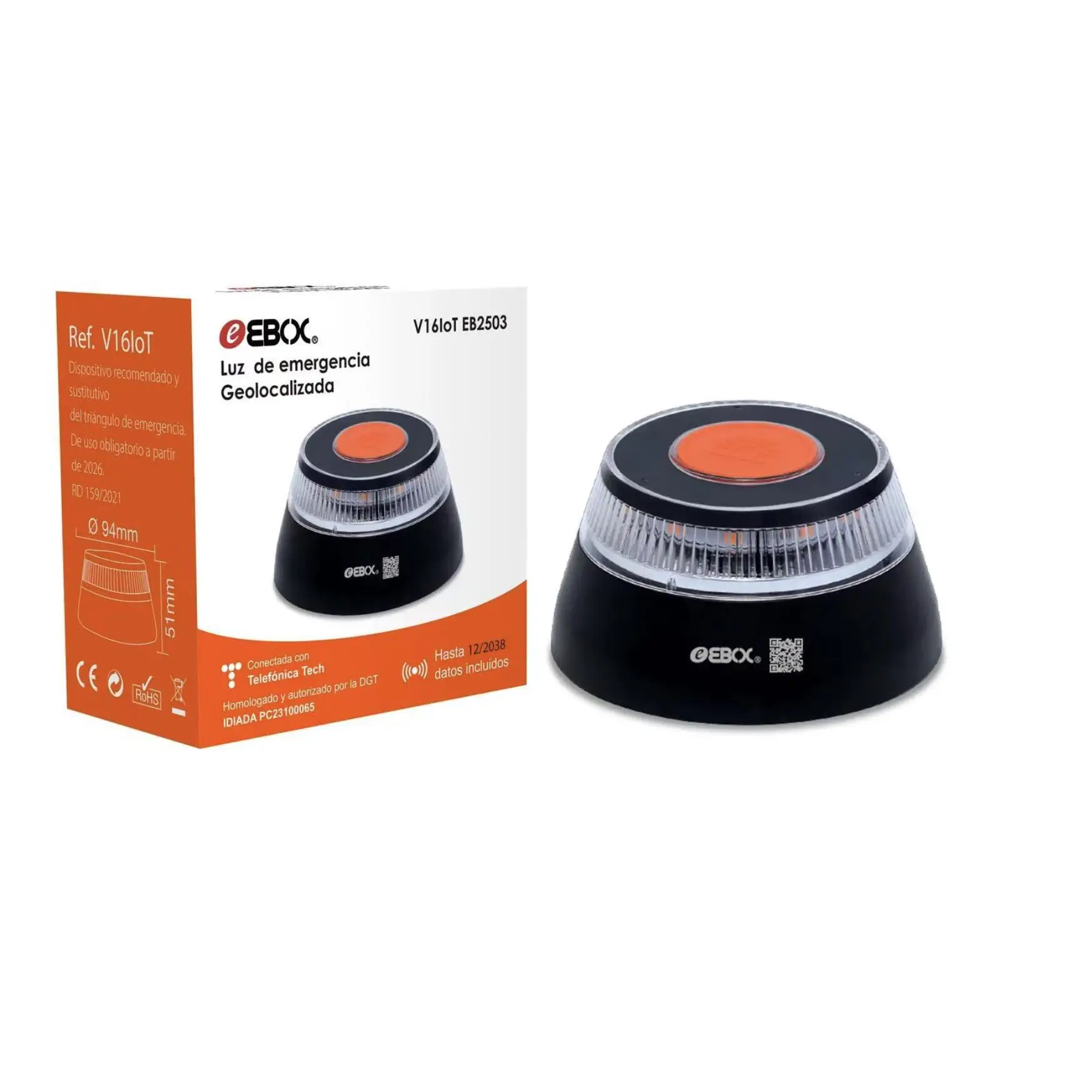 Ebox V16 baliza luz de emergencia