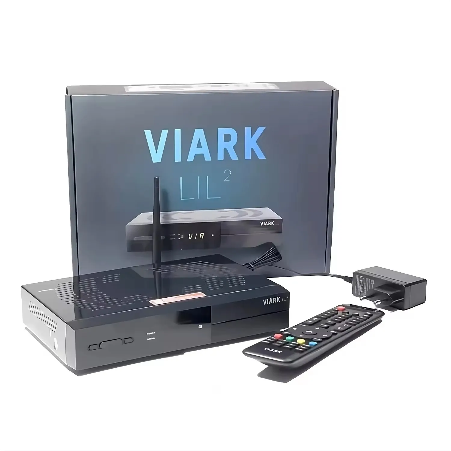 Viark LIL2 Receptor satélite DVB-S2 Full HD con decodificación H.265/HEVC, Multistream y conectividad WiFi/LAN para televisión por satélite estable