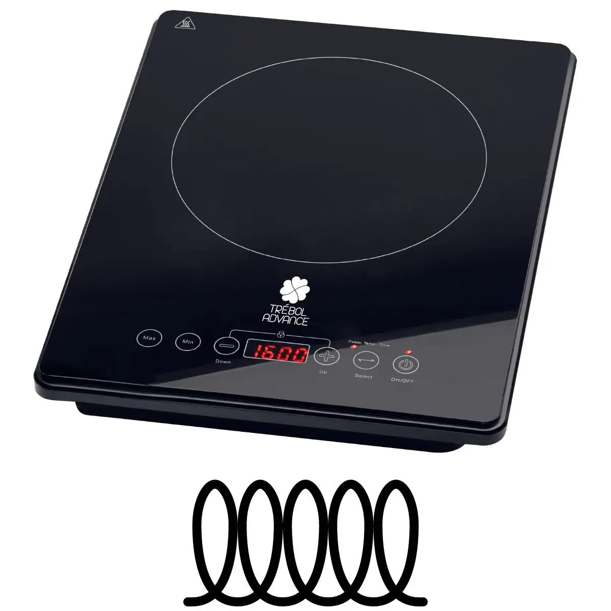 Portable induction hob 2000 w trébol advance induction cooker