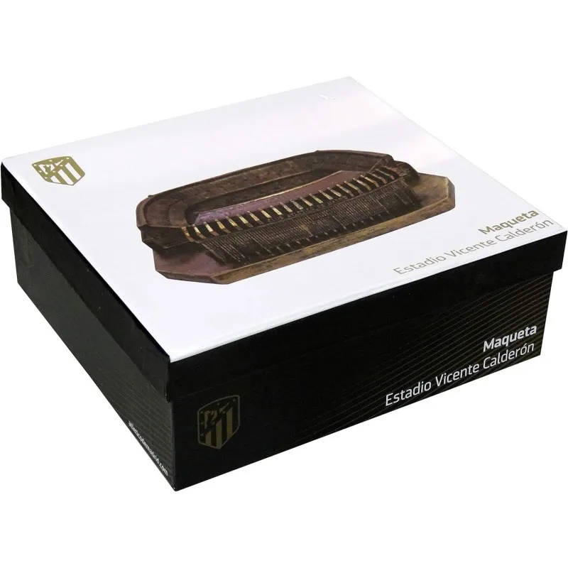 Atletico de madrid model vicente calderón material resin copper color 14.3x16.5x5cm official product mr03atl #2