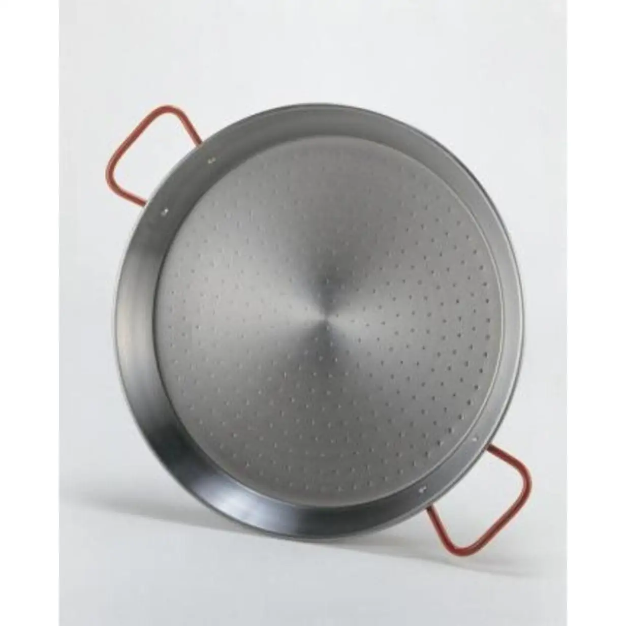 GARCIMA Paellera Valenciana de Acero Pulido Tradicional | Sartén para Paella Auténtica de Gran Conducción Térmica | Apta para Gas, Paelleros y Leña | Raciones de 2 a 120 Personas | Medidas de 26 cm a