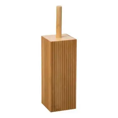 Factory Cuadros - Escobillero Baño Bambú - Elegante Diseño - Tamaño Compacto