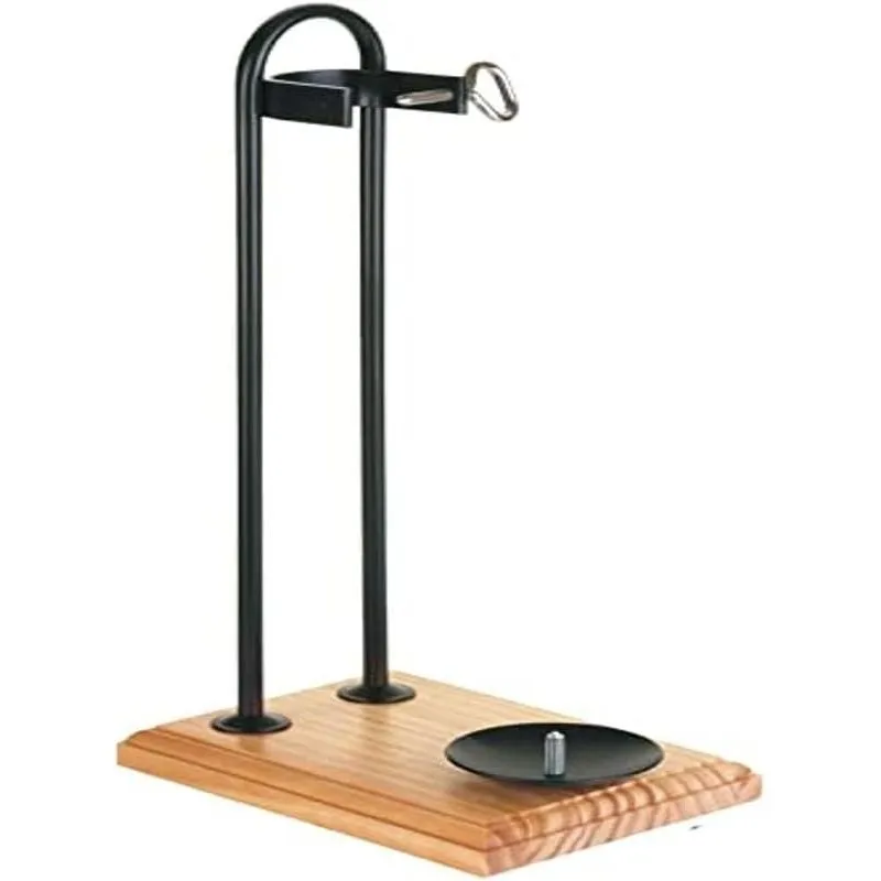 JAMONERO VERTICAL METAL BASE MADERA FLORES Y CORTES