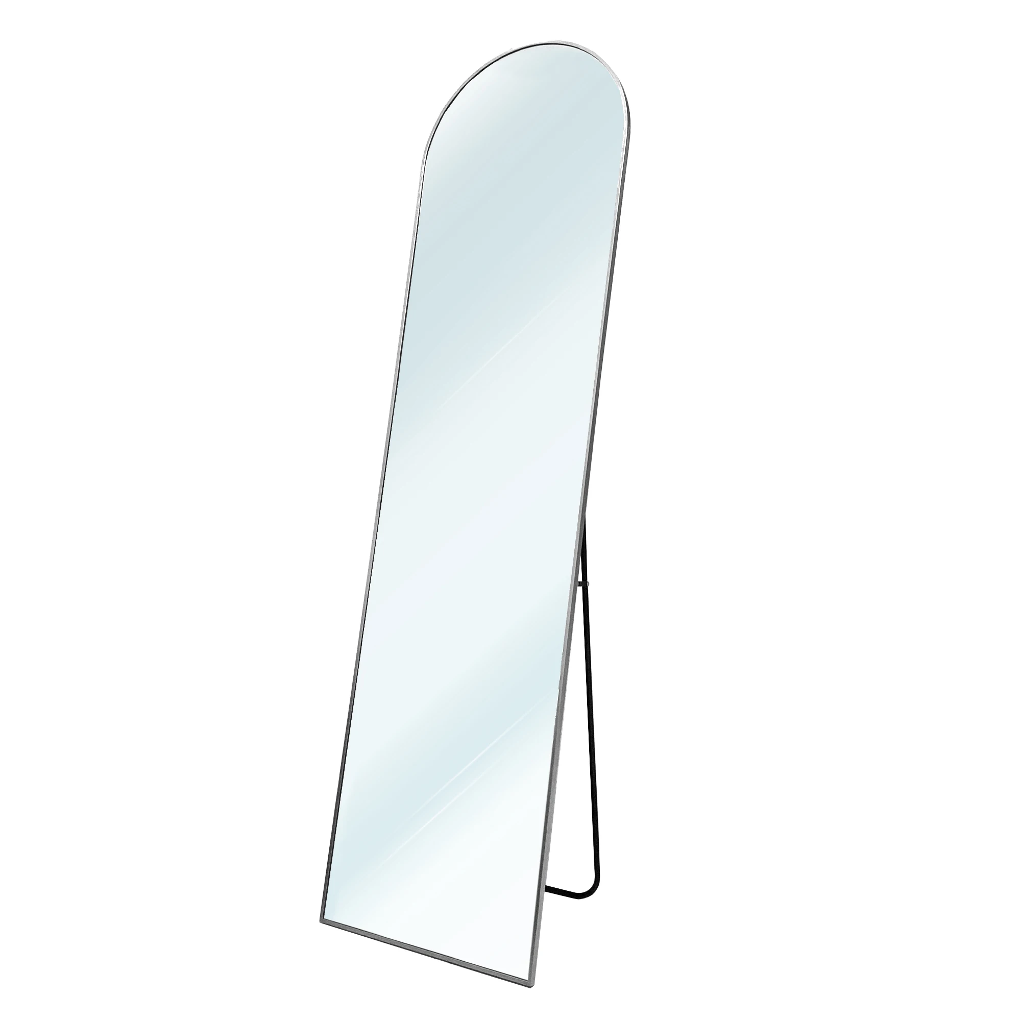 Espejo de Pie Metálico Metal Square 150x40/160x50 cm | Espejo Cuerpo Entero | Soporte Ajustable y Marco de Aleación Metálica | Diseño Moderno y Elegante para Dormitorio, Vestidor o Salón | Espejo