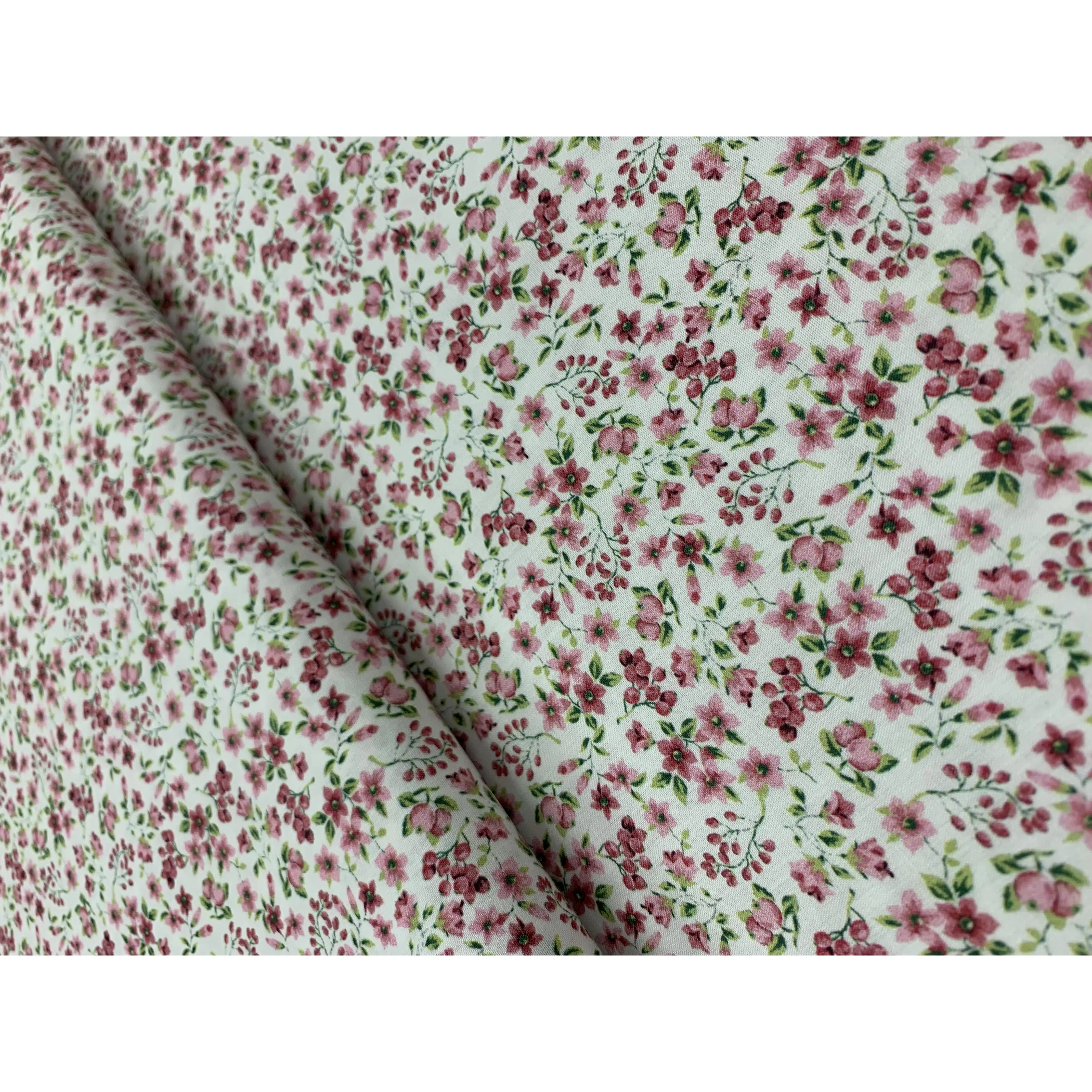 Tejidos Ortuño- Tela de Algodón Flores rosas, Tela Liberty para patchwork, prendas infantiles, decoración hogar ,manualidades, complementos,1m x  Ancho 1.50m