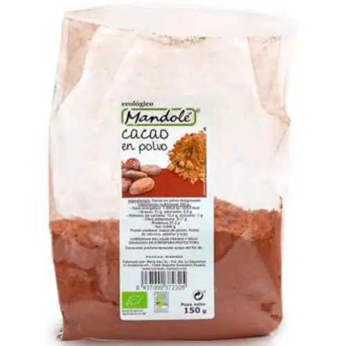 Mandolé Cacao en Polvo 150 Gramos - 100% Cacao - Bio