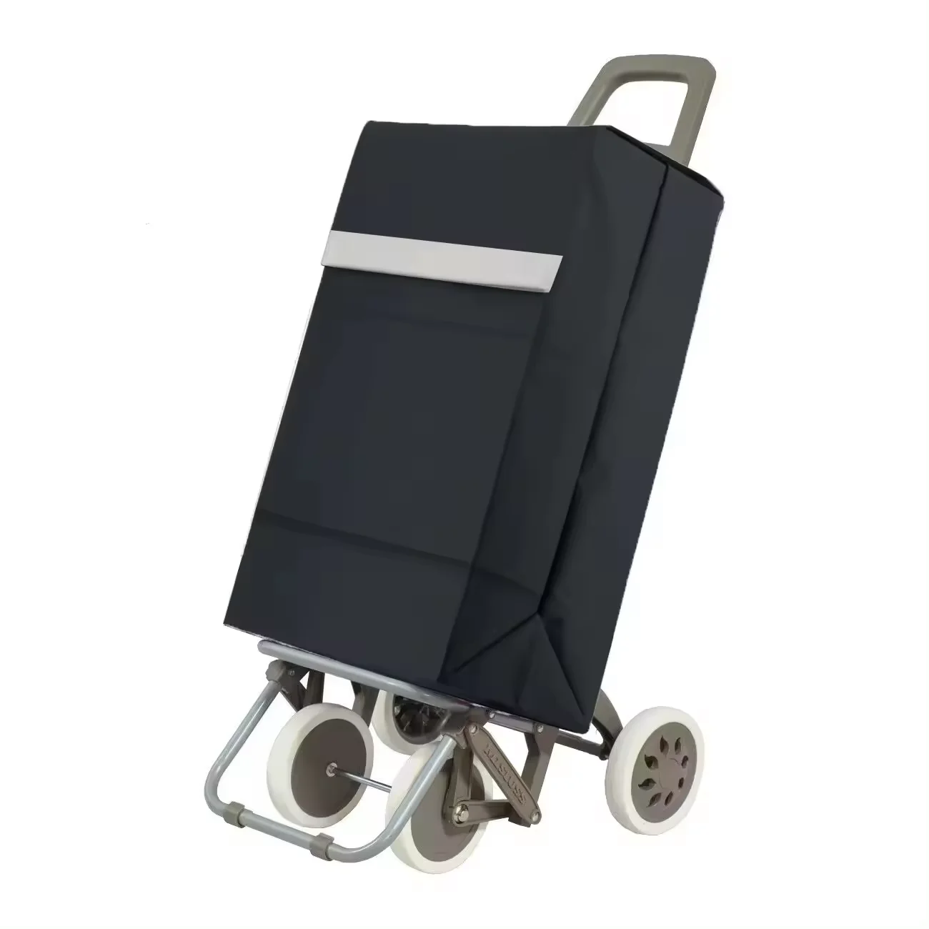 MULTI Trolley Lightweight Folding Shopping Cart 90x30x39cm 4 Rugged Wheels-Load Capacity 40 Liters