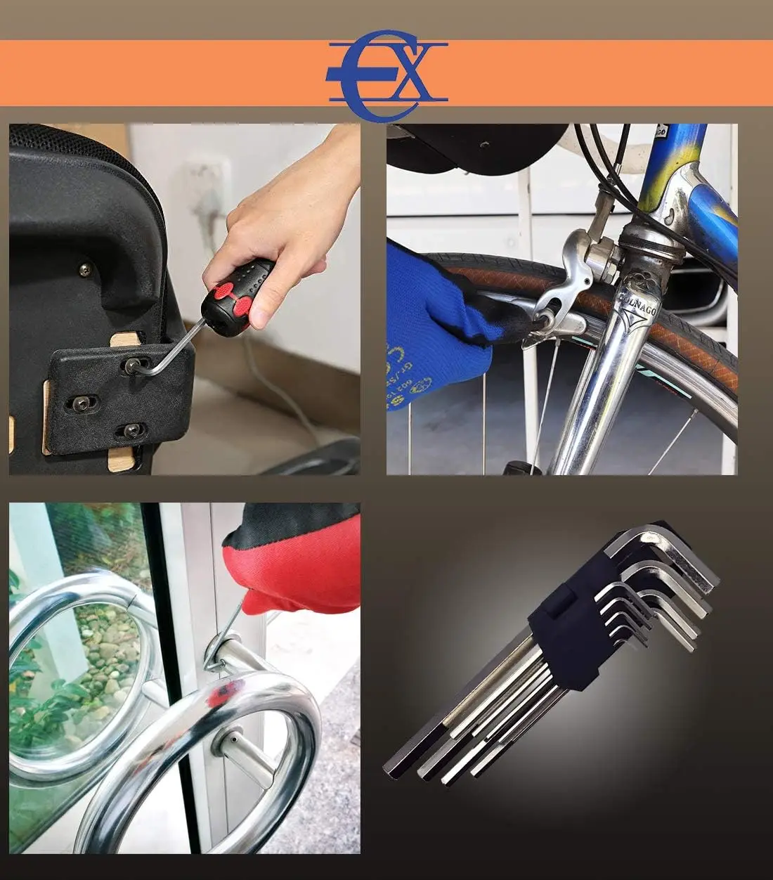 Allen Euroxanty hexagonal wrench Set | Size 1.5-10 Mm | Set Allen and Torx